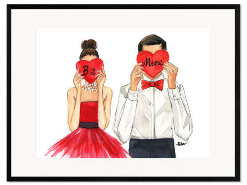 Framed art print Bride and groom