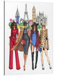 Tableau en aluminium Femmes de la fashion week - Rongrong DeVoe