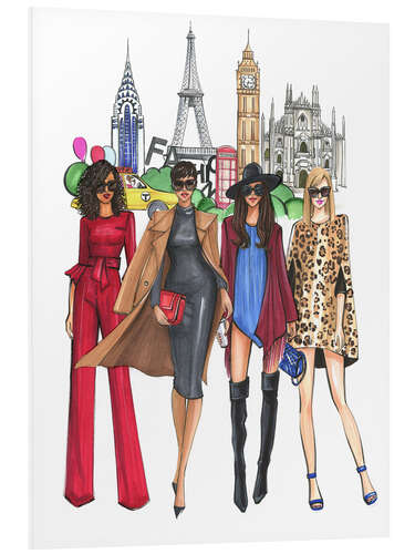Hartschaumbild Fashion week ladies