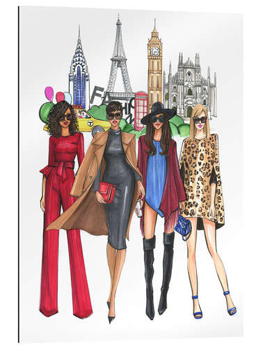 Cuadro de plexi-alu Semana de la moda damas