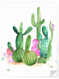 Sticker mural Cactus en aquarelle