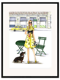 Ingelijste kunstdruk New York design