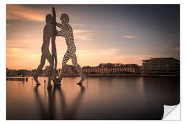 Wandsticker Molecule Men auf der Spree