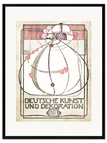 Plakat artystyczny premium w ramie German art and decoration