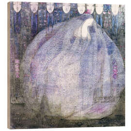 Holzbild Der geheimnisvolle Garten