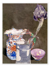 Wandbild  Graue Iris - Charles Rennie Mackintosh