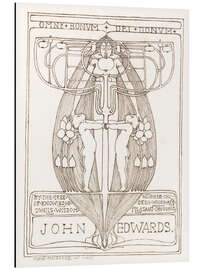 Aluminiumsbilde Design for a Bookplate