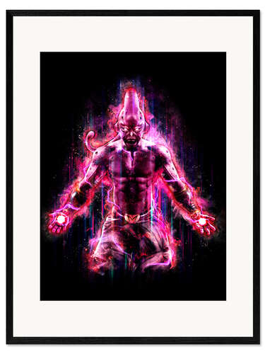 Ingelijste kunstdruk Majin Buu Dragon Ball Z