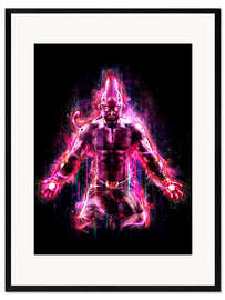 Inramat konsttryck Majin Buu Dragon Ball Z