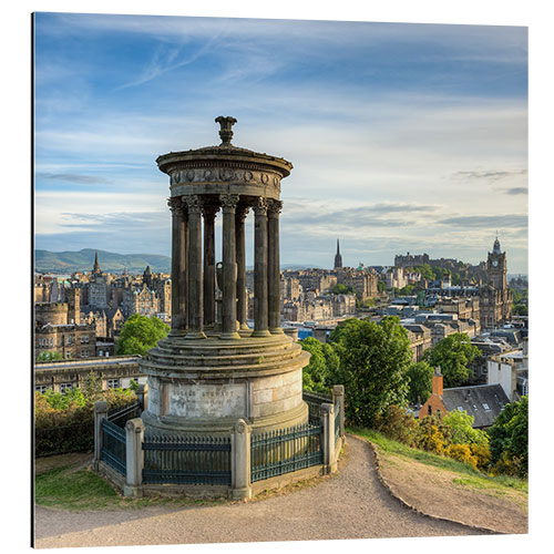 Tableau en aluminium Edinburgh Scotland View from Calton Hill