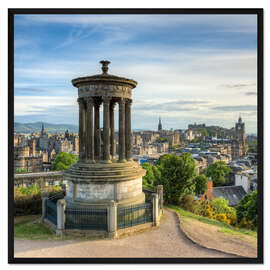 Gerahmter Kunstdruck Edinburgh Schottland Blick vom Calton Hill