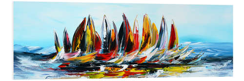 Foam board print Sailing, abstract I