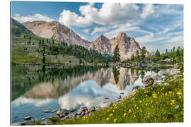 Gallery print Alpine lake, Fanes-Sennes-Braies, South Tyrol, Italy