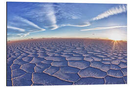 Alumiinitaulu Salar De Uyuni at sunset, Bolivia