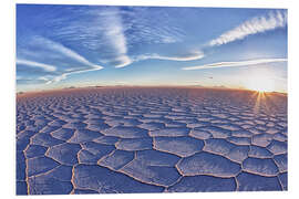 Quadro em PVC Salar De Uyuni at sunset, Bolivia