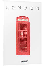 Magnettafel Stadt London Telefonzelle