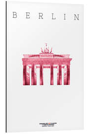 Aluminium print City of Berlin Brandenburg Gate