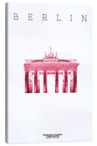 Canvas print City of Berlin Brandenburg Gate