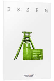 Foam board print Essen City Colliery Zollverein