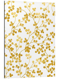 Aluminium print Golden Vines