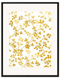 Ingelijste kunstdruk Golden Vines