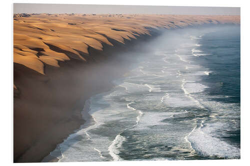 PVC-tavla Namib desert meet Atlantic Ocean, Namibia