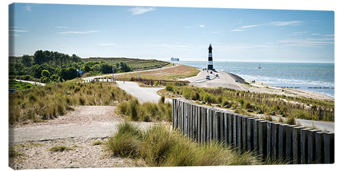 Canvas print Lighthouse Breskens Nieuwe Sluis