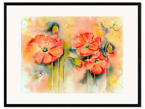 Framed art print Mohn