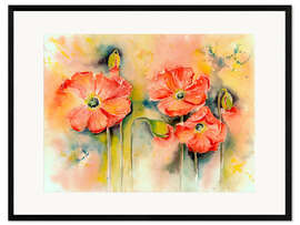 Framed art print Mohn