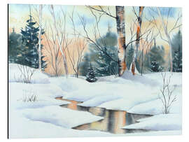 Magnettafel Winterwald