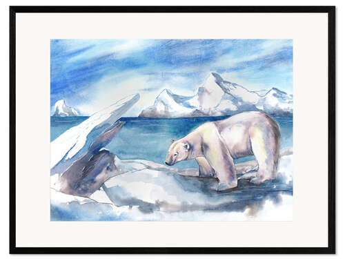 Framed art print Eisbär
