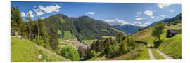 Foam board print Hiking trail in the Valle Aurina (South Tyrol)