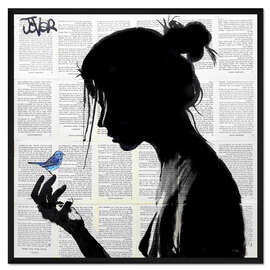 Gerahmter Kunstdruck Das hat mir ein Vögelchen gezwitschert