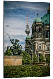 Aluminium print Berlin Cathedral in front of TV tower