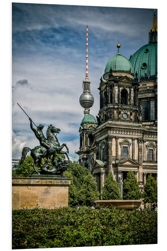 Hartschaumbild Berlin Dom vor Fernsehturm