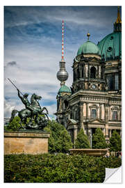 Wall sticker Berlin Cathedral in front of TV tower