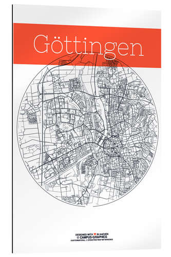 Galleriprint Göttingen map circle