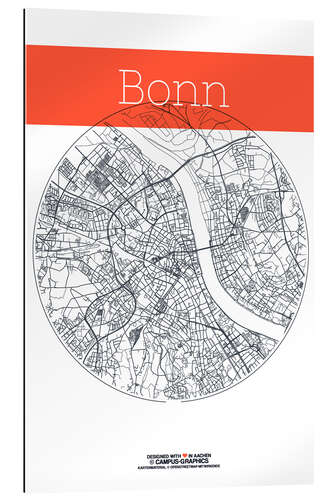 Galleriprint Bonn map circle