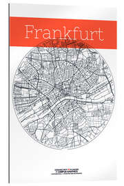 Galleriprint Frankfurt map circle