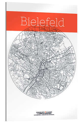 Galleriprint Bielefeld map circle