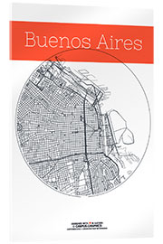 Akrylbilde Buenos Aires circle