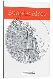 Cuadro de aluminio Circulo de buenos aires