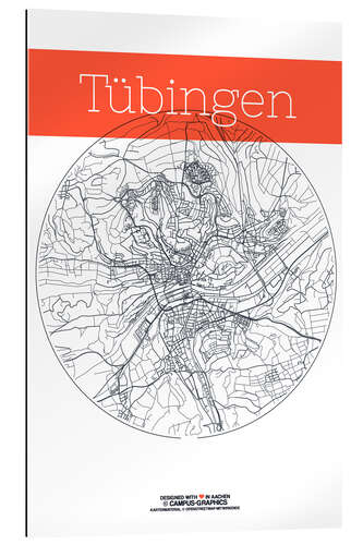 Galleriprint Tübingen map circle