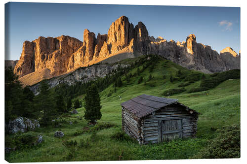 Canvas print Sunrise in the Dolomites