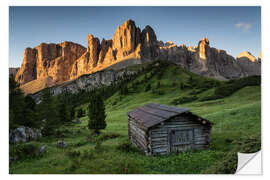 Vinilo para la pared Sunrise in the Dolomites