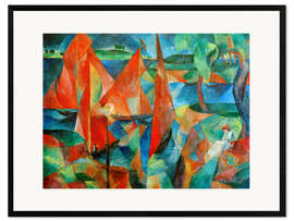 Framed art print The red sails