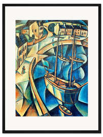 Gerahmter Kunstdruck Hafenbecken (Die Bütt)