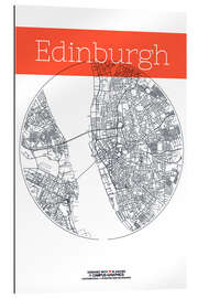 Galleriprint Edinburgh map circle