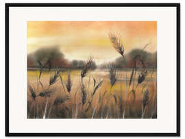 Gerahmter Kunstdruck Getreide