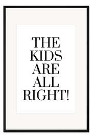Gerahmter Kunstdruck The Kids